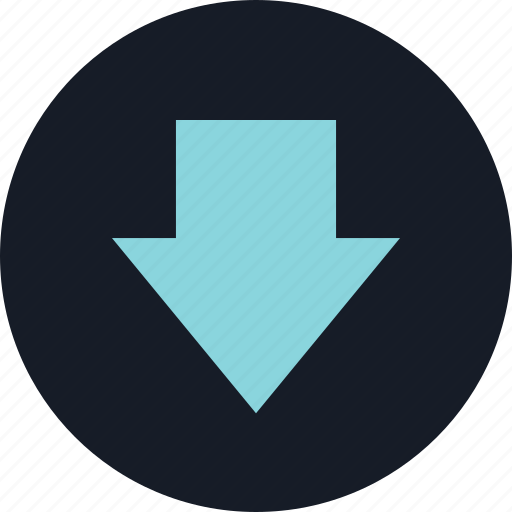Arrow, data, down, point icon - Download on Iconfinder