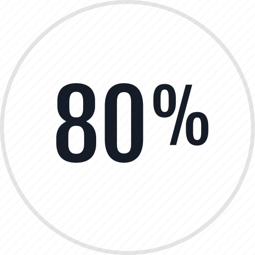 Eighty, percent, rate icon - Download on Iconfinder