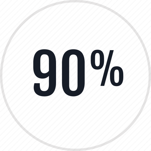 Data, info, ninety, percent, rate icon - Download on Iconfinder