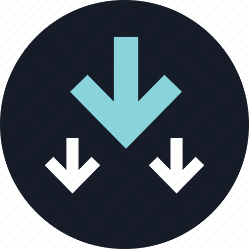 Arrows, down, info, three icon - Download on Iconfinder