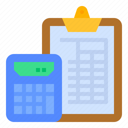 Accounting, calculating, calculator, clipboard, finance icon - Download on Iconfinder