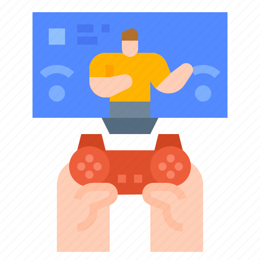 Controller, game, gaming, joystick, play, screen, video icon - Download on Iconfinder