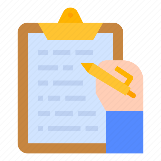 Business, hand, note, paper, pen, write, writing icon - Download on Iconfinder