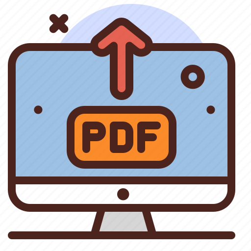 Pdf, upload, school, education, courses icon - Download on Iconfinder