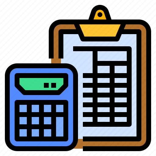 Accounting, calculating, calculator, clipboard, finance icon - Download on Iconfinder