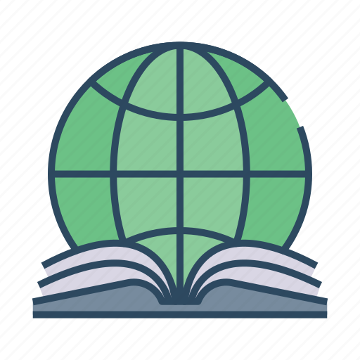 Online, education, global book, knowledge, book, study, school icon - Download on Iconfinder
