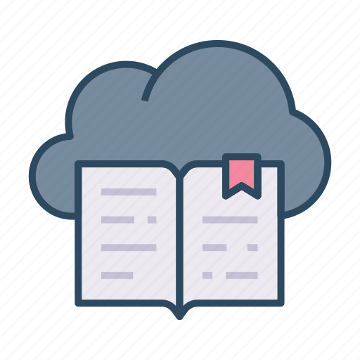 Online, education, cloud book, ebook, e-book, online library, online book icon - Download on Iconfinder