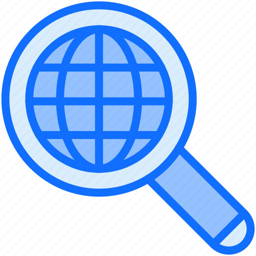 Glass, search, magnifying, world icon - Download on Iconfinder