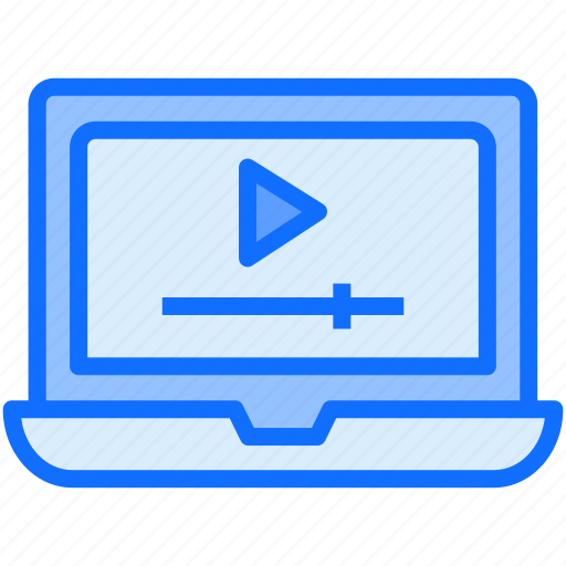 Laptop, video, online, education icon - Download on Iconfinder