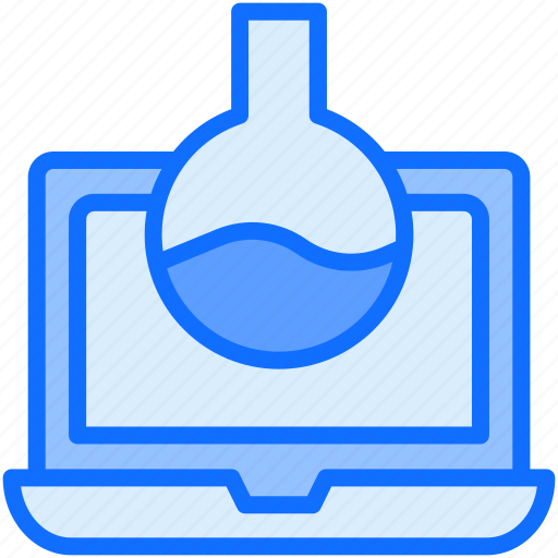 Laptop, online, education, laboratory icon - Download on Iconfinder