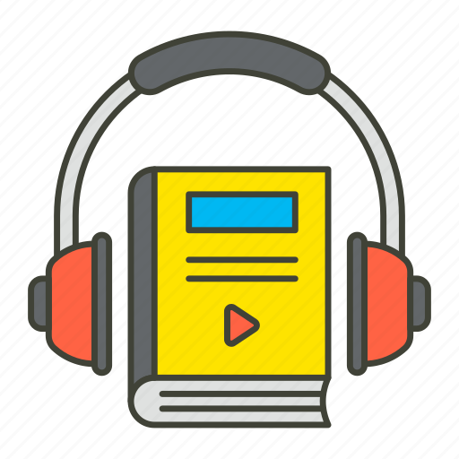 Headphone, e book, tutorial book, e learning, education, reading icon - Download on Iconfinder