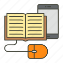 e book, mouse, mobile, e learning, online education, tablet 