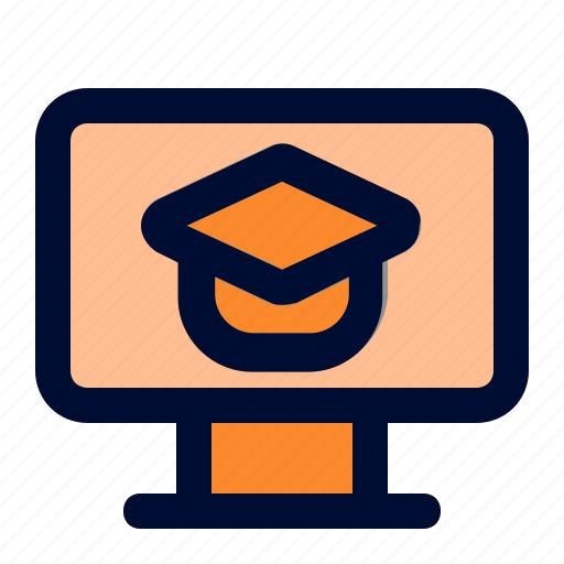 Online, graduated, graduation, education, learning icon - Download on Iconfinder