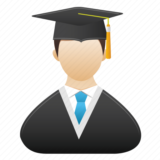 Graduated, student, boy, man, university, male, education icon - Download on Iconfinder
