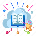 cloud, library, cloud library, education, knowledge, internet, technology, literature, e-learning