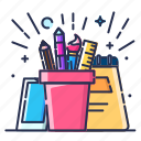 learning, tools, learning tools, education, set, tool, pencil, equipment, ruler