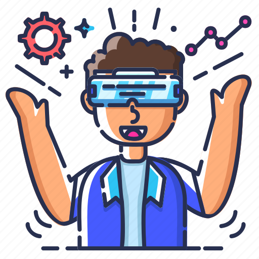 Vr, education, vr education, technology, entertainment, virtual, reality icon - Download on Iconfinder