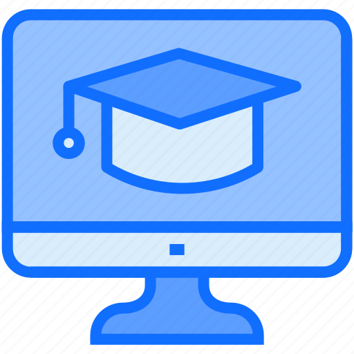 Online, education, learn, knowledge, graduation icon - Download on Iconfinder