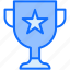 trophy, winner, position, star 