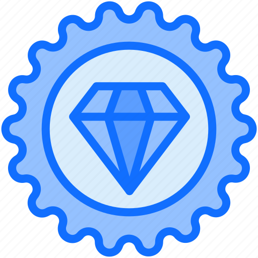 Sticker, diamond, reward, badge icon - Download on Iconfinder