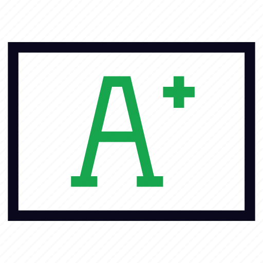 A+, achieve, best, education, grades icon - Download on Iconfinder