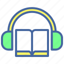audio, book, headphone, sound, voice
