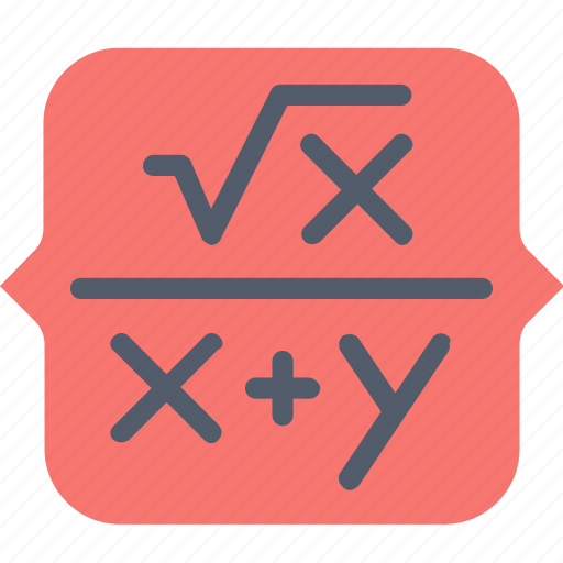 Math, calculate, education, equation, fractions, mathematics, numbers icon - Download on Iconfinder