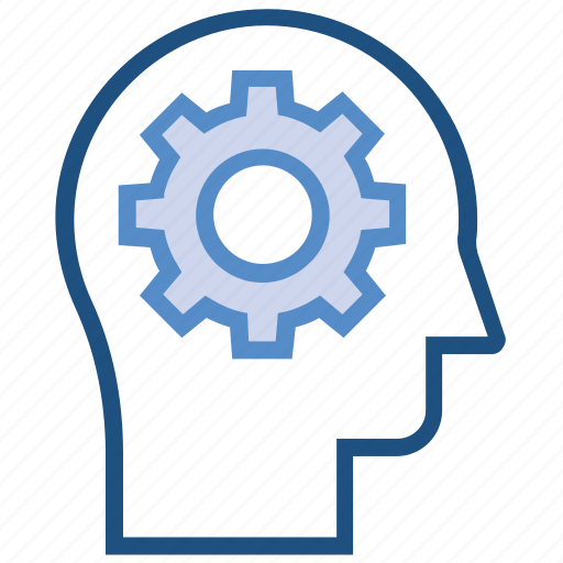 Cogwheel, education, gear, head, intelligence, knowledge, setting icon - Download on Iconfinder