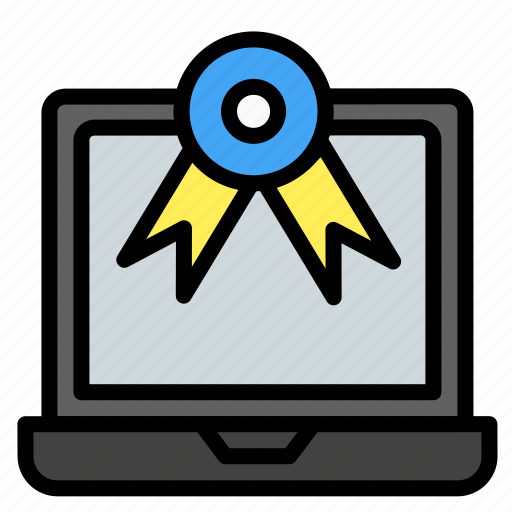 Certificate, distance learning, elearning, learning, online course, online education, online learning icon - Download on Iconfinder