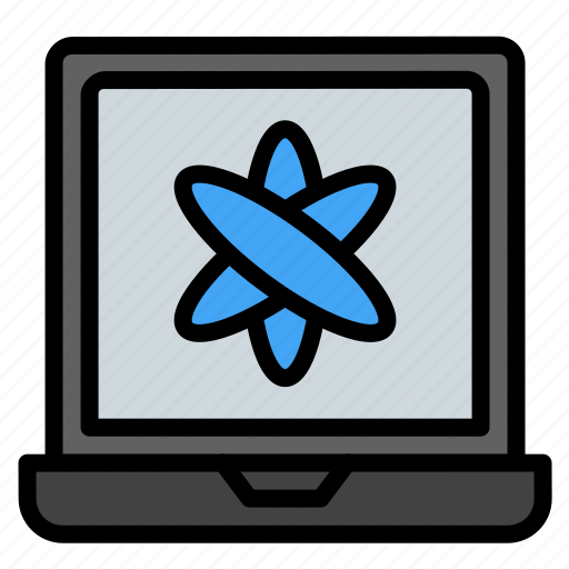 Computer, education, laptop, online learning, physics, science, sciences icon - Download on Iconfinder