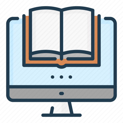 Book, computer, education, learning, online, pc, study icon - Download on Iconfinder
