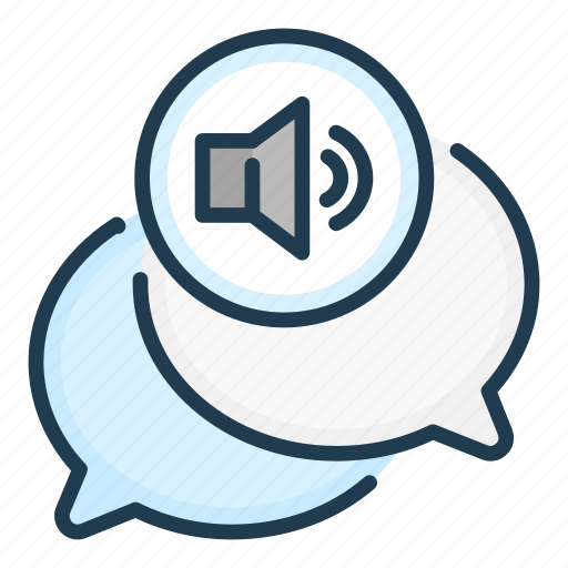 Audio, chat, communication, message, talk, voice icon - Download on Iconfinder