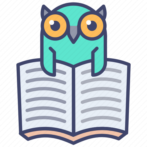 Owl, knowledge, education, book, bird, wisdom, school icon - Download on Iconfinder