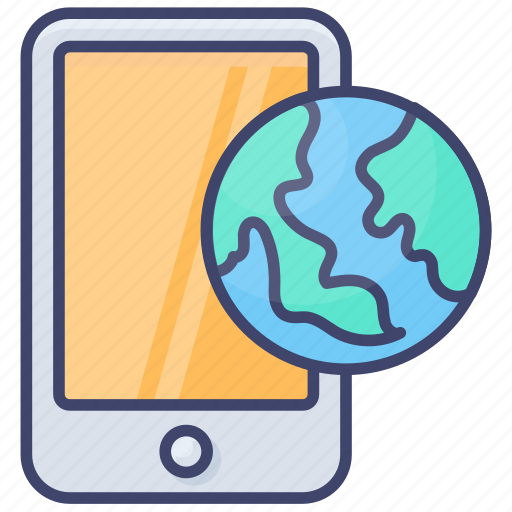 Smartphone, mobile, app, web, wap, internet, globe icon - Download on Iconfinder
