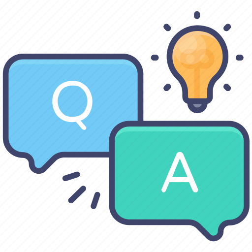 Discussion, a, and, answer, question, faq, q icon - Download on Iconfinder