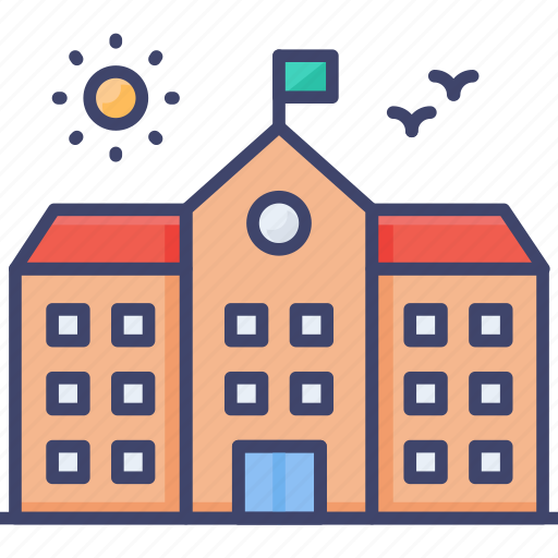 Building, campus, university, education, library, college, school icon - Download on Iconfinder