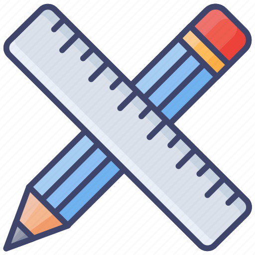Drafting, pencil, measuring, ruler, architect, scale, tools icon - Download on Iconfinder