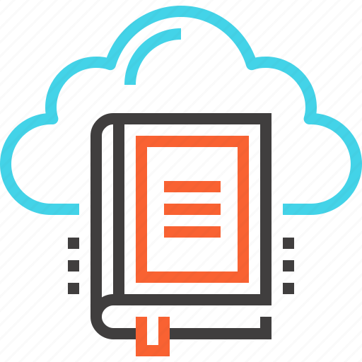 Book, cloud, digital, education, internet, library, online icon - Download on Iconfinder