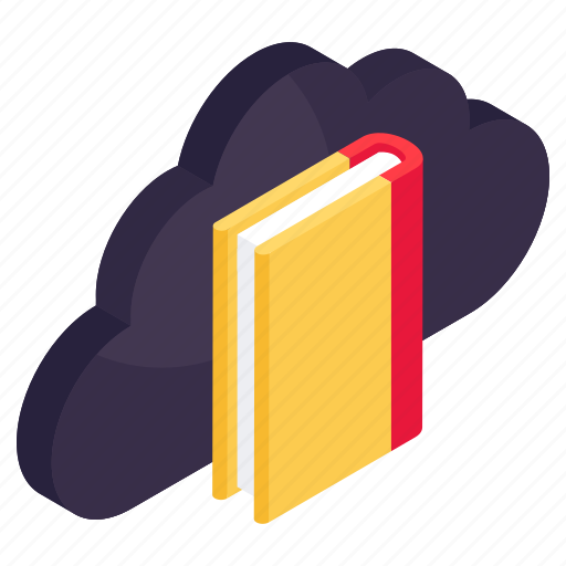 Cloud book, cloud library, cloud education, cloud learning, cloud booklet icon - Download on Iconfinder