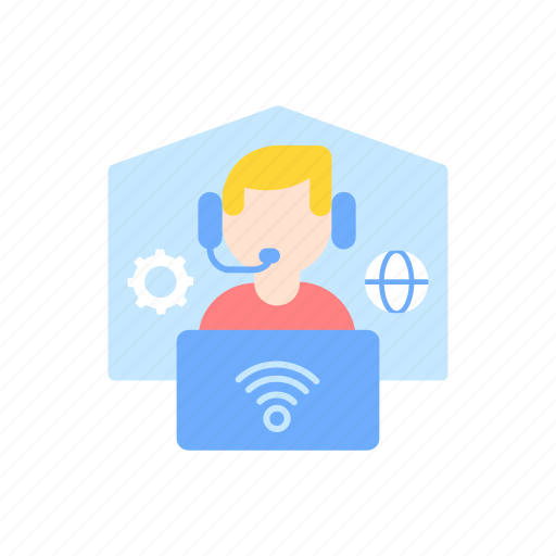 Remote, workplace, freelancer, communication icon - Download on Iconfinder