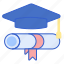 education, graduation, hat 