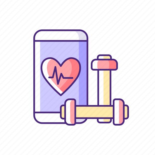 App, gymnastic, exercise, cardio, tracking icon - Download on Iconfinder