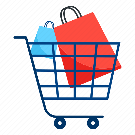 Shopping cart, shopping trolley, handcart, hand trolley, trolley icon - Download on Iconfinder