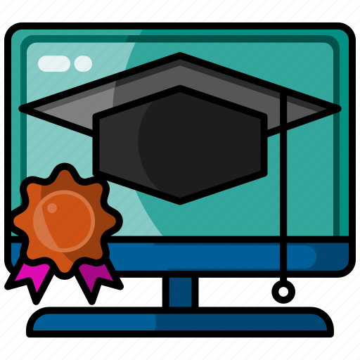 Graduate, graduation, education, diploma, online icon - Download on Iconfinder