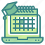 schedule, calendar, event, online, date 