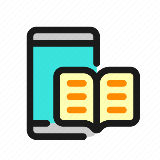 Ebook, reader, app, smartphone, digital, book, library icon - Download on Iconfinder