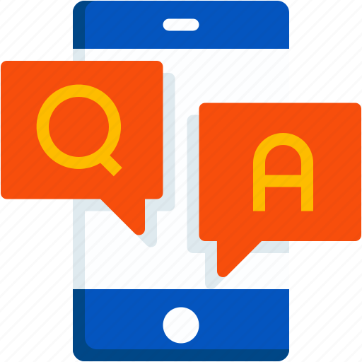 Questions, answers, education, communication, smartphone, svgrepo, com icon - Download on Iconfinder