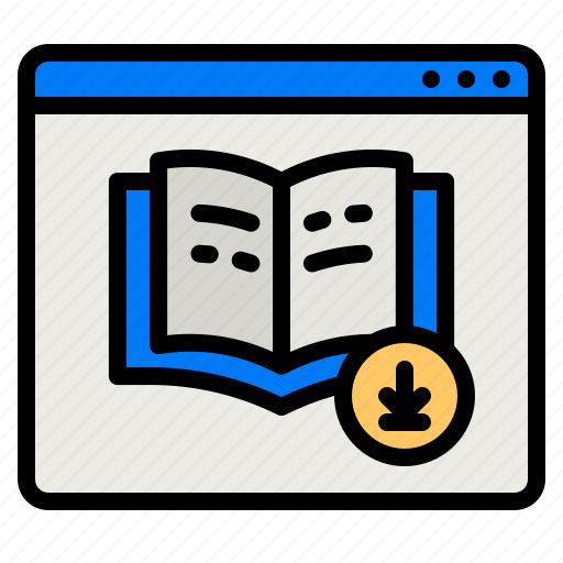 Ebook, book, download, digital, elearning icon - Download on Iconfinder