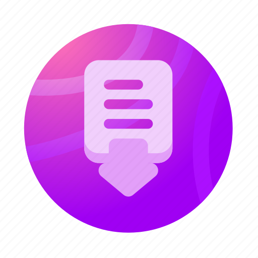 Download, down, file, document, paper, uploading icon - Download on Iconfinder