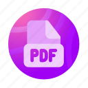 pdf, file, document, format, extension, file format, portable document format